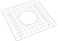 Shaws WSG1515WH Shaws Wire Sink Grid Food Kitchen, 11-1/4 in W, Center Drain Opening, White, Domestic
