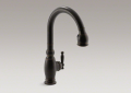 Kohler 690-2BZ Single Control Kitchen Sink Faucet, Pulldown Spray