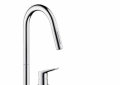 AXOR 34822001 Citterio M Pull-Down Kitchen Faucet, 2.2 gpm Flow Rate, Polished Chrome, 1 Handles, 2 Faucet Holes, Function: Traditional, Residential