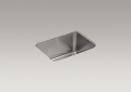 Kohler® 6661-NA Undertone® Utility Sink, Rectangular Shape, 21-1/4 in L x 15-3/4 in W Bowl x 11-5/16 in D Bowl, 23 in L x 17-1/2 in W x 11-5/8 in H, Undermount Mounting, Stainless Steel