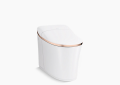 Kohler K-77795-0RG Eir(TM) Comfort Height(TM) One-Piece Elongated Chair Height Dual-Flush Intelligent Chair-Height Toilet - White with Rose Gold Trim