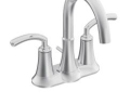 Moen® S6510 Icon™ Centerset Bathroom Faucet, Polished Chrome, 2 Handles, Metal Pop-Up Drain, 1.5 gpm Flow Rate