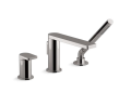 Kohler® 73078-4-TT Composed® Bath Tub Faucet, 8 gpm Flow Rate, Vibrant® Titanium, 1 Handles, Function: Traditional, Import