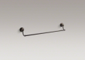 Kohler® 11411-2BZ Single Towel Bar, Bancroft®, 24 in L Bar, 3-9/16 in OAD x 3-3/4 in OAH, Metal, Oil Rubbed Bronze