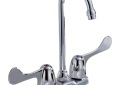 Commercial 2171LF-WBHHDF Bar/Prep Faucet, HDF®, Polished Chrome, 2 Handle, 4 in Center, 1.5 gpm