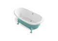 Kohler® 21000-PSG-0 Artifacts™ Bathtub, 66-1/8 in L x 32-1/2 in W, Center Drain, 150th Spring Green