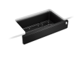 Kohler K-25784-CM1 Cairn(R) Undermount Single-Bowl Farmhouse Kitchen Sink - Matte Black