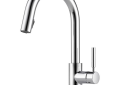 Brizo® 63020LF-PC Solna® Kitchen Faucet, 1.8 gpm Flow Rate, Polished Chrome, 1 Handles, 1 Faucet Holes, Function: Traditional, Domestic, Commercial