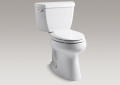 Kohler® 3658-0 2-Piece Toilet, Highline® Classic, Elongated Bowl, 16-1/2 in H Rim, 12 in Rough-In, 1.28 gpf, White