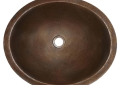 Native Trails CPS268 Classic Bathroom Sink, Oval Shape, 19 in L x 16 in W x 5-1/2 in H, Undermount Mounting, Antique Copper, Import