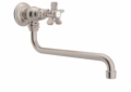 Rohl® A1445XSTN-2 Italian Country Kitchen Pot Filler, 1.5 gpm Flow Rate, Swivel Spout, Satin Nickel, 1 Handles