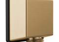 DELTA® 50570-CZ Square Hand Shower Wall Elbow, 1/2 in, NPT x NPSM, Brass, Import