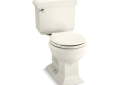 Kohler® 3986-96 2-Piece Toilet, Memoirs® Classic Comfort Height®, Round Bowl, 16-1/2 in H Rim, 12 in Rough-In, 1.28 gpf, Biscuit