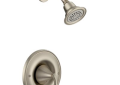 Moen® T2132BN Shower Trim Only, 2.5 gpm Shower, Brushed Nickel