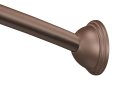 Moen® CSR2165OWB Curved Shower Rod With Flange, 1 in Dia x 5 ft L Rod/Track, 430 Stainless Steel, Old World Bronze, Import
