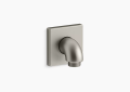 Kohler K-22175-BN Loure(R) Wall-Mount Supply Elbow with Check Valve - Vibrant Brushed Nickel