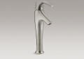 Kohler 19774-4-BN Symbol (R) Tall Single-hole Bathroom Sink Faucet with Lever Handle