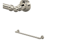 ROHL U.6940PN Edwardian Wall Mount 19 1/2" Single Towel Bar - Polished Nickel