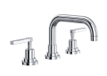 Rohl A2218LMAPC-2 Lombardia U-Spout Widespread Bathroom Faucet with Metal Lever Handle - Polished Chrome