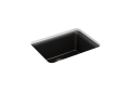 Kohler® 28001-CM1 28001 Cairn® Traditional Kitchen Sink, Matte Black, Rectangular Shape, 22-9/16 in L x 16-3/8 in W Bowl x 9-1/2 in D Bowl, 24-1/2 in L x 18-5/16 in W x 10-3/16 in H, Undermount Mounting, Neoroc® Composite