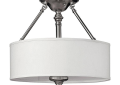 Hinkley® 4791BN Sussex Traditional Ceiling Light, (3) Lamps, 120 V, Brushed Nickel Housing