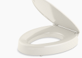 Kohler K-25875-96 Hyten(TM) Elevated Quiet-Close(TM) Elongated Toilet Seat - Biscuit