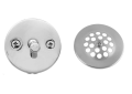 Jaclo® 519-SG Two-Hole Trip Lever Faceplate and Grid Strainer, For Use With Gerber, Jaclo Bath Waste Assembly, 3 in Dia Grid Strainer, Brass