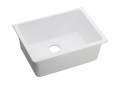 Elkay® ELGU2522WH0 Quartz Classic® Kitchen Sink, White, 22-5/16 in L x 16-7/16 in W Bowl x 9-1/2 in D Bowl, 24-5/8 in L x 18-1/2 in W x 9-1/2 in H, Undermount Mounting