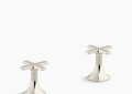Kohler K-27010-3-SN Occasion(TM) Cross Bathroom Sink Faucet Handles  - Vibrant Polished Nickel