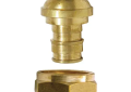 Uponor Q4020500 Manifold Fitting Assembly, 1/2 in Nominal, R20 Thread End Style, Brass, Domestic