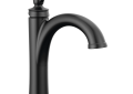 DELTA® 532-BLMPU-DST Woodhurst™ Single Handle Bathroom Faucet, 1.2 gpm Flow Rate, 5.38 in H Spout, 1 Handles, Pop-Up Drain, 1 Faucet Holes, Matte Black, Lavatory Function