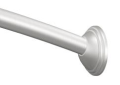 Moen® CSR2155BN Shower Rod, 1 in Dia 5 ft L Rod/Track, Stainless, Brushed Nickel, Import