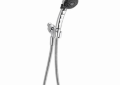 DELTA® 59344-B-PK Shower Mount Hand Shower, Classic, 2 Shower Head, 2.5 gpm, 60 in L Hose, 1/2 in Connection, Polished Chrome, Import