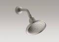 Kohler® 10391-AK-BN Single Function Shower Head With Katalyst® Air-Induction Spray, Devonshire®, 2.5 gpm Minimum, 1 Spray, Wall Mount