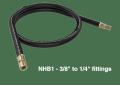 Navac NHB2 Evacuation Hoses, 1/2 to 1/4 in Nominal, 6 ft L, 640 psi Working