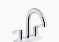 Kohler K-28124-4N-CP Venza(R) Centerset Bathroom Sink Faucet, 0.5 GPM - Polished Chrome