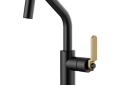 Brizo® 61064LF-BLGL Bar Faucet, Litze™, Matte Black/luxe Gold, 1 Handle, 1.8 gpm