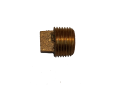 Jones Stephens™ B74284LF Square Head Lead Free Pipe Plug, 1/2 in Nominal, Thread End Style, Bronze