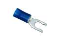 IDEAL® 83-7061 Insulated Snap Vinyl Spade Terminal, 16 to 14 AWG, 8 in Stud, Tin Plated Brass