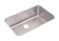 Elkay® ELUH281610 Lustertone™ Kitchen Sink, Rectangle Shape, 28 in L x 16 in W Bowl x 10 in D Bowl, 30-1/2 in L x 18-1/2 in W x 10 in H, Undermount Mounting, 18 ga 304 Stainless Steel