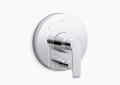 Kohler K-T97019-4-CP Avid(R) Rite-Temp(R) Valve Trim with Push-Button Diverter - Polished Chrome