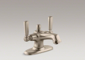 Kohler 10579-4-BV Monoblock Lavatory Faucet, Lever Handles