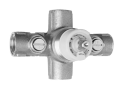 Jaclo® J-TH34 Contemporary/Modren Thermostatic Valve, 3/4 in NPT Inlet x 3/4 in NPT Outlet, 60 psi Pressure, 15 gpm Flow Rate, Solid Brass Body, Domestic