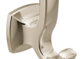 Moen® YB5103NL Voss™ Robe Hook, 2 Hooks, 2.8 in OAH x 1.77 in OAW x 2-1/2 in OAD, Zinc, Import