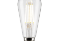 SATCO® S21364 Bulb, 8 W, 60 W Incandescent Equivalent, E26 Lamp Base, ST19 Shape, 800 Lumens