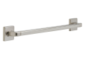 DELTA® 41924-SS Angular Modern Decorative Grab Bar, 24 in L, Stainless Steel, Stainless Steel, Import