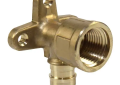 Uponor LF4235050 90 deg Drop-Ear Elbow, 1/2 in Nominal, ProPEX® x FNPT End Style, Brass, Domestic