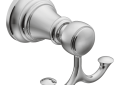 Moen® YB8403CH Weymouth™ Robe Hook, (2) Hooks, 2.76 in OAH 3.12 in OAW 3.1 in OAD, Import