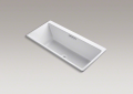 Kohler® 817-0 Reve® Bathtub, Rectangular Shape, 67 in L x 32 in W, Center Drain, Enamel Coated/White