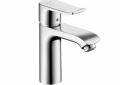 Hansgrohe 31121001 Bathroom Faucet, Metris 110, Commercial, 1.2 gpm Flow Rate, 3-7/8 in H Spout, 1 Handles, 1 Faucet Holes, Polished Chrome, Function: Traditional